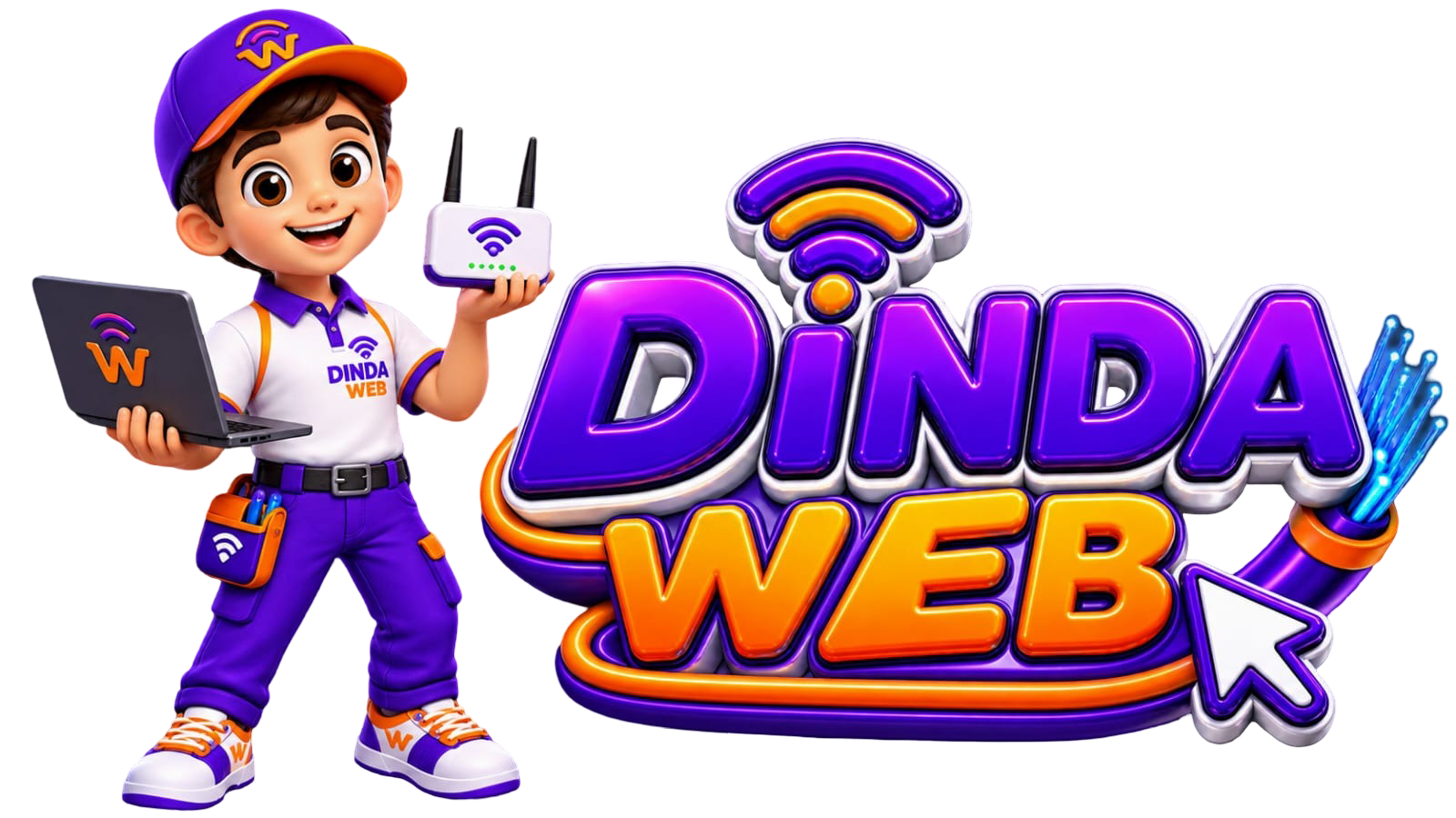 Mascote Dinda Web